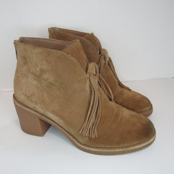 UGG Shoes - UGG Corin Tan Suede Tassel Booties